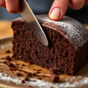 Gordon Ramsay chocolate cake baking in the oven, rising to a perfect golden brown.