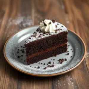 Mixing the batter for Gordon Ramsay chocolate cake, showcasing the creamy texture before baking.