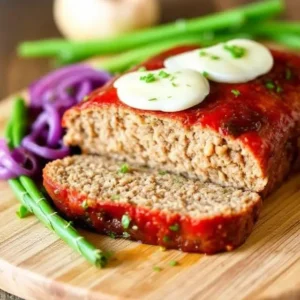 "Shaping French Onion Meatloaf mixture in a loaf pan."