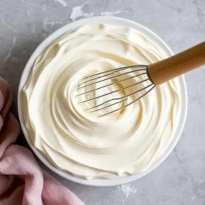 Madeleines and cream cake fusion served on a plate