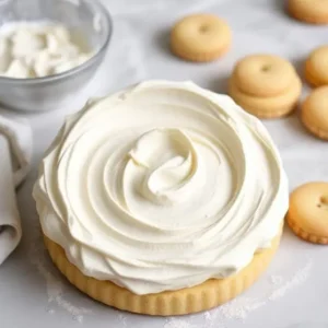 Whipping rich cream cake filling in a mixing bowl